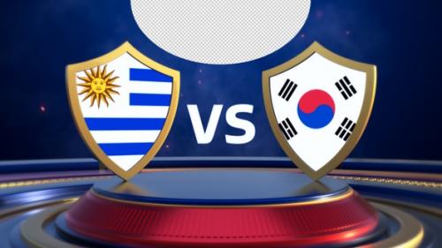 Videohive - Uruguay Vs South Korea Sports Vs Card Opener - 40685769 - 40685769