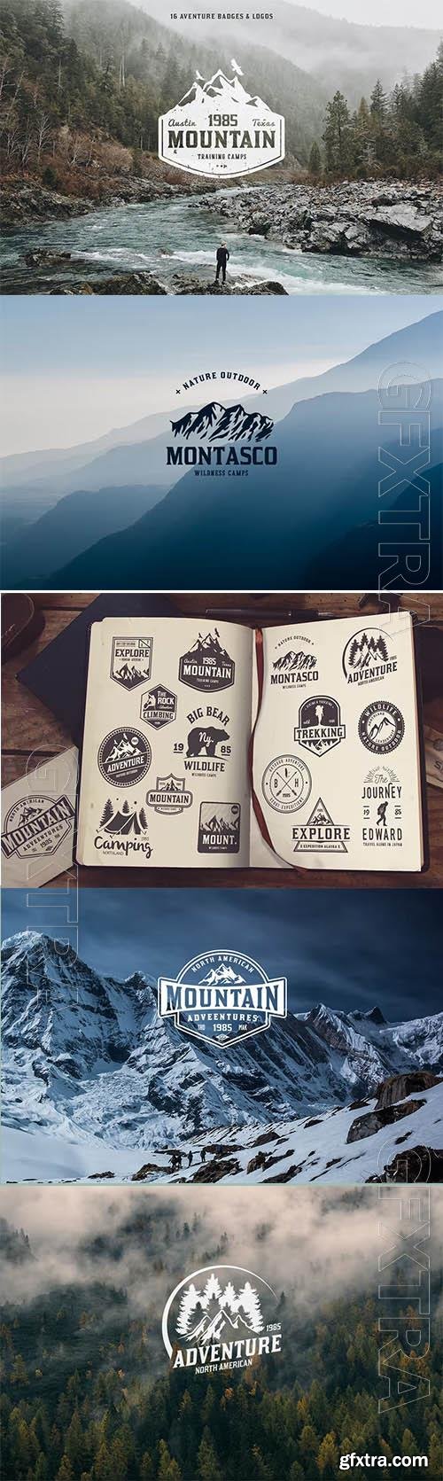 16 Adventure Badges & Logo