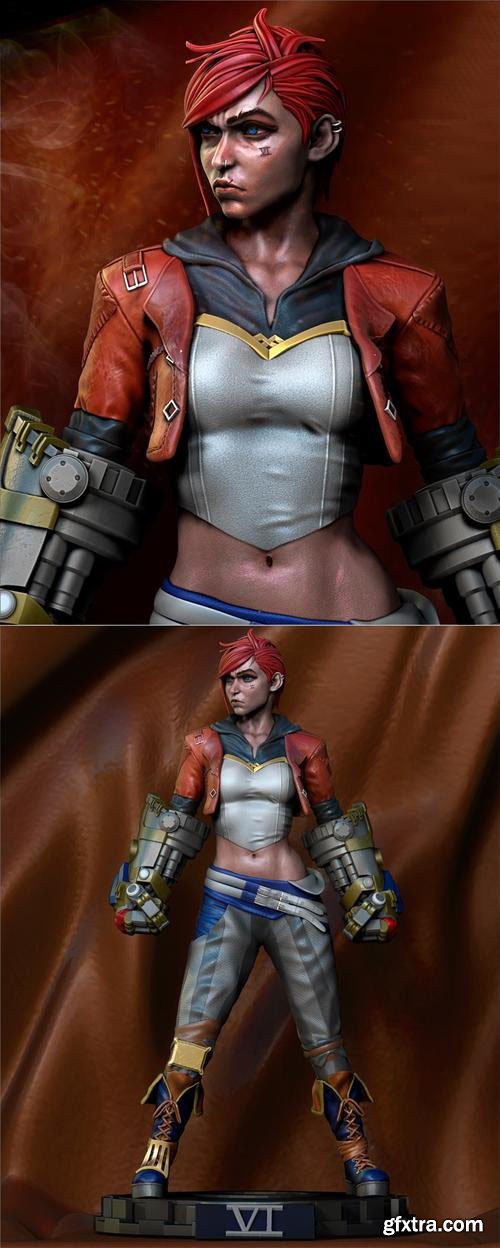 Vi Sculpture from League of Legends by Ca 3d art – 3D Print