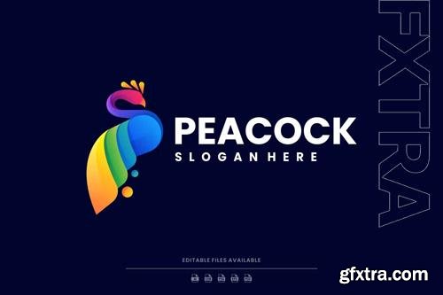 Peacock Gradient Colorful Logo