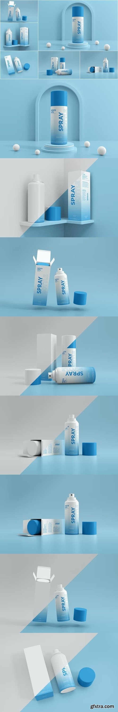 Spray Bottle Mockups