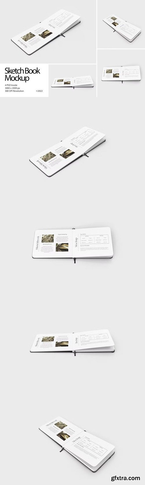 Sketchbooks Mockups