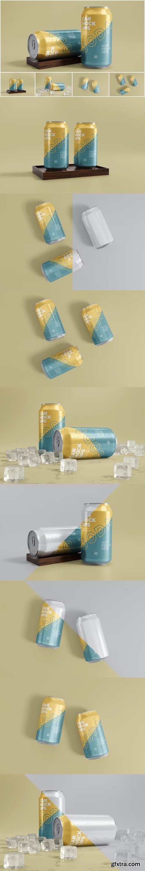 Soda Can Mockups