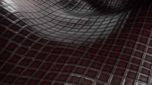 Videohive - Wave Animation Dark Leather Cushion - 40666239 - 40666239