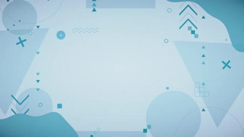 Videohive - Gaming Streaming Blue Background With Geometric Shapes - 40673857 - 40673857
