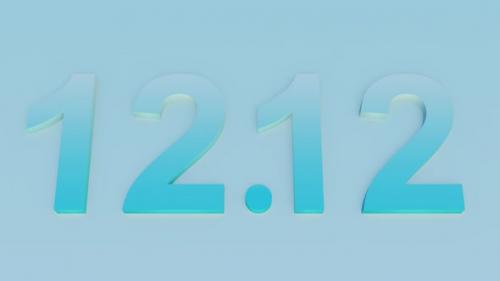 Videohive - December 12 Blue Gradient Text Animation 12 - 40688221 - 40688221