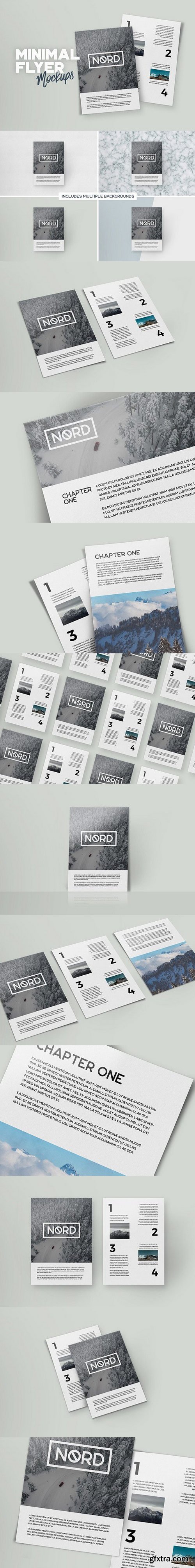 Minimal A4 Flyer Mockups