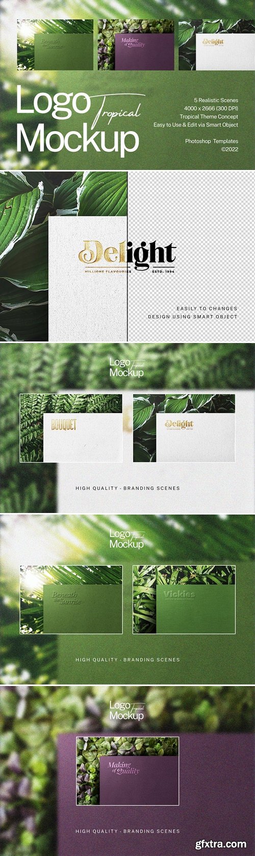 Tropical Logo Mockup P9NN4R2