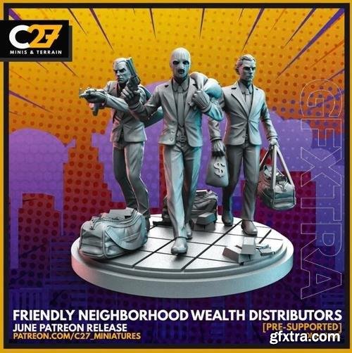 C27 Miniatures - Friendly Neighborhood Wealth Distributors 3D Print
