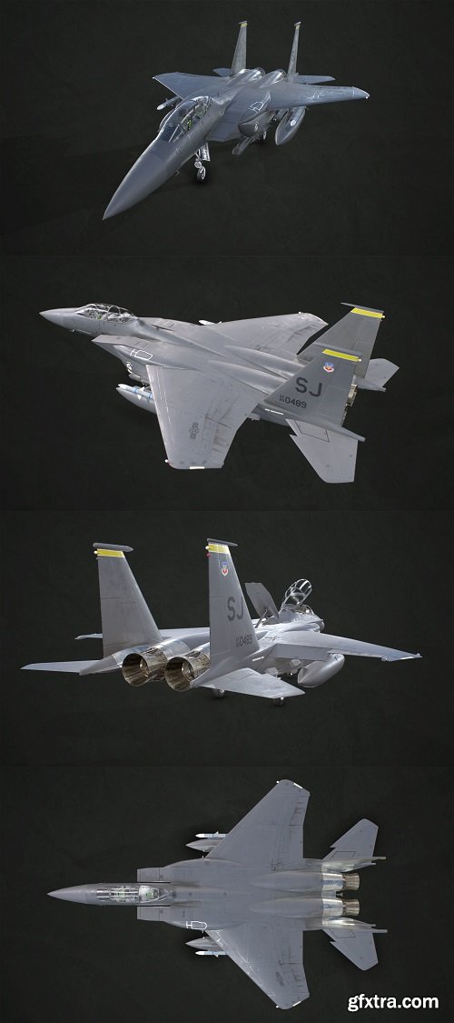 F-15 E Eagle // McDonnell Douglas (Boeing) 3D Model