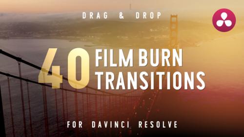 Videohive - Film Burn Transitions - DaVinci Resolve - 40491601 - 40491601