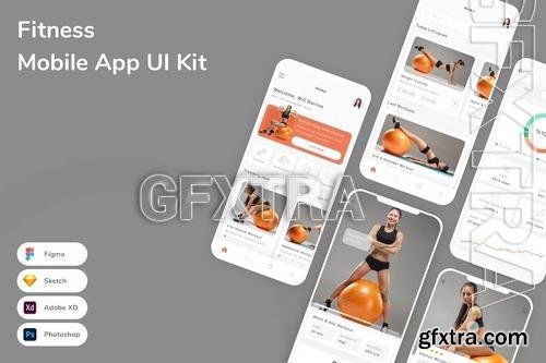 Fitness Mobile App UI Kit LK6CTLG