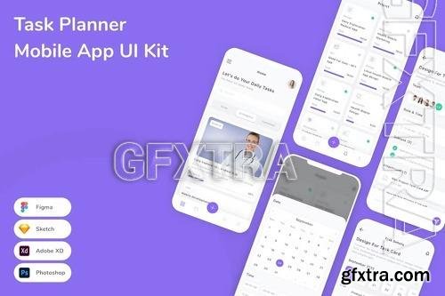 Task Planner Mobile App UI Kit 27VE3DZ