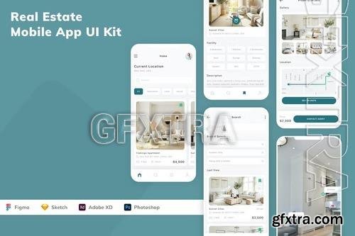 Real Estate Mobile App UI Kit MJNPLFQ