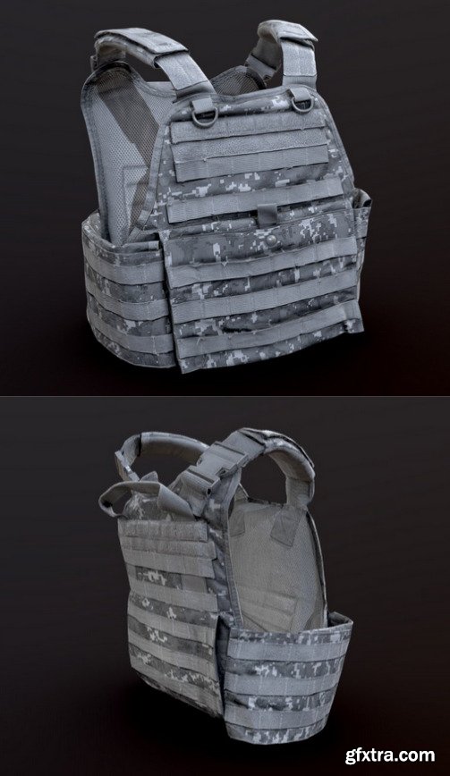 Combat Vest 3D Model