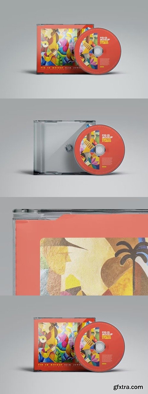 Cd mockup jewel case slim