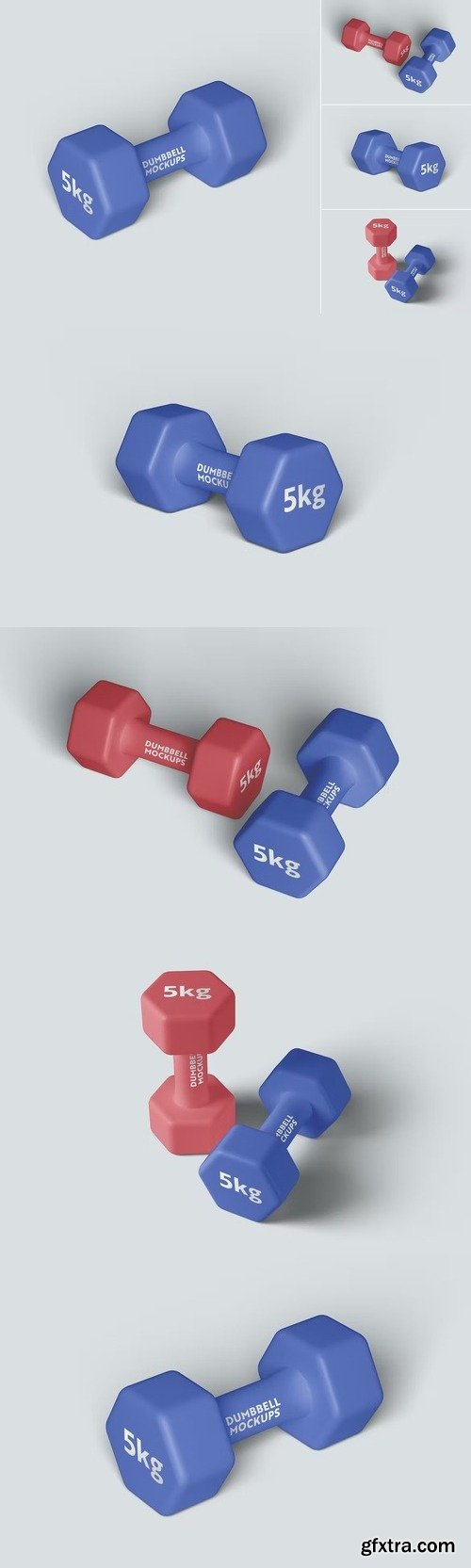 Dumbbell mockups