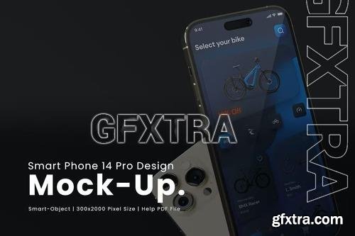 Smart Phone 14 Pro Design Mockup WD3UZJM