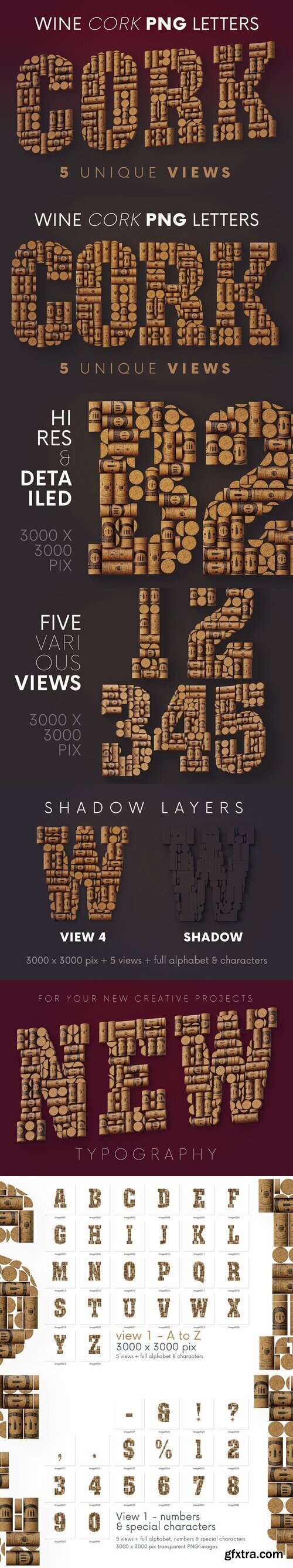 Creativemarket - Wine Cork - 3D Lettering 6117570