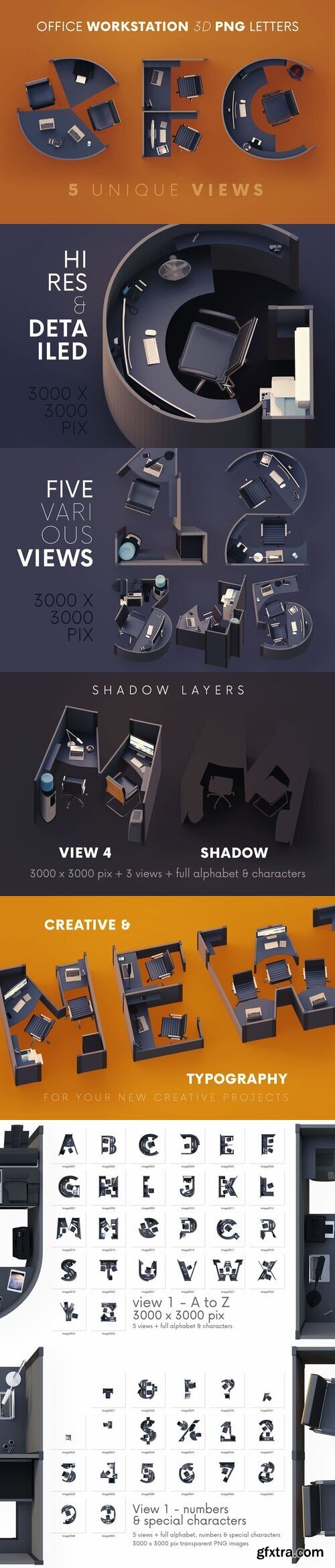 Creativemarket - Office Workstation - 3D Lettering 6117629