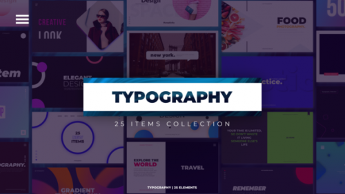 Videohive - Typography Slides | Premiere Pro - 40627108 - 40627108