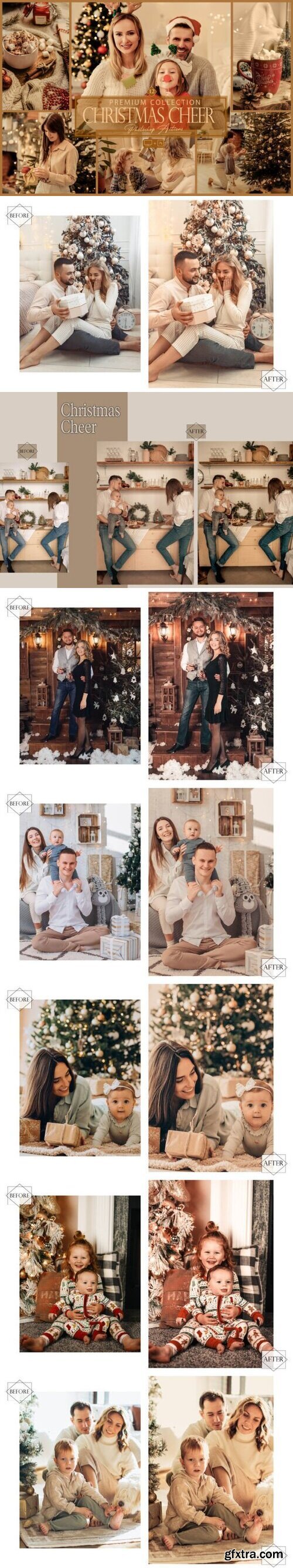 12 Photoshop Actions, Christmas Cheer