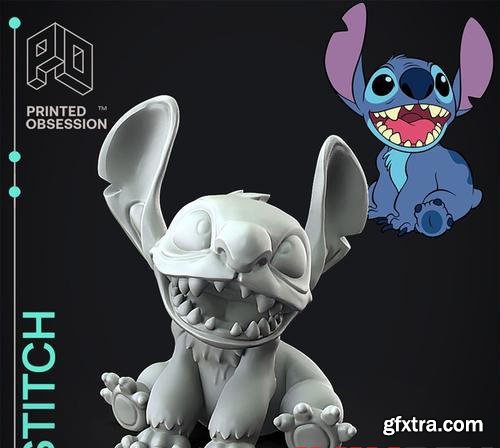 Stitch Smiling – 3D Print