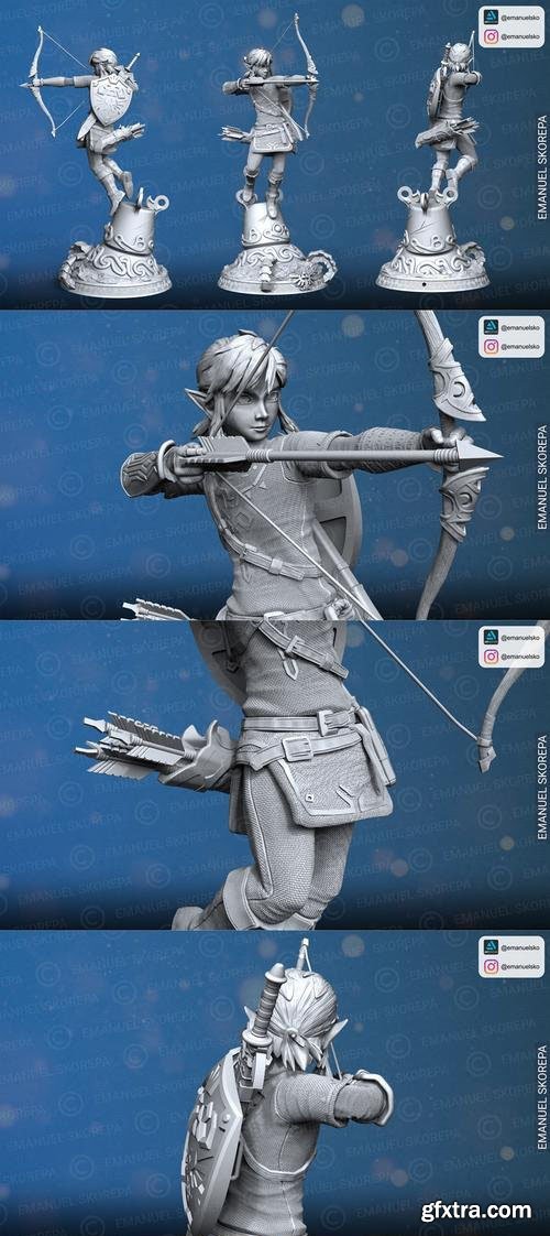 Link The Legend of Zelda Breath Of The Wild – 3D Print