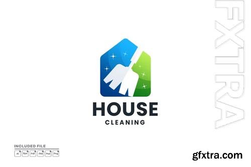 House Cleaning Logo PSD