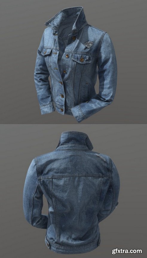 Denim Jacket 3D Model