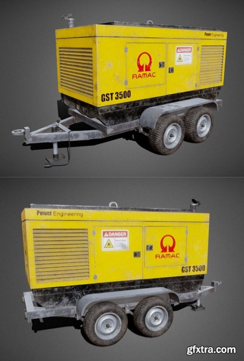 Diesel Generator 3D Model