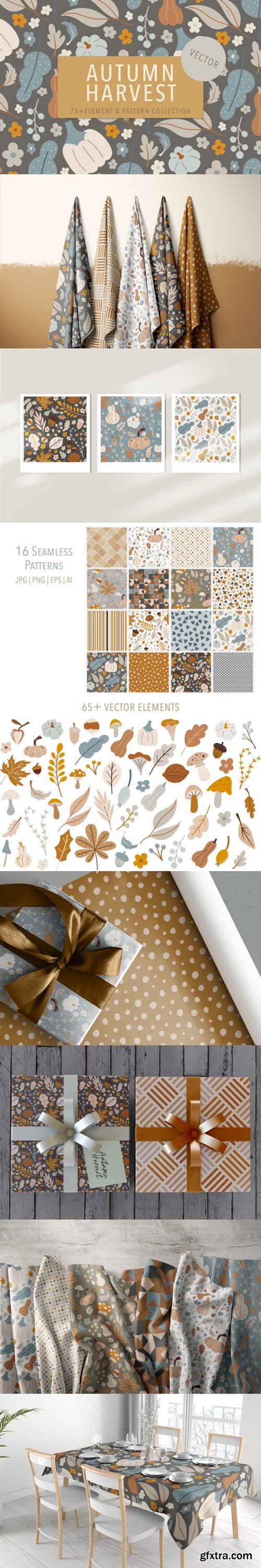 Autumn Harvest Vector Design Collection