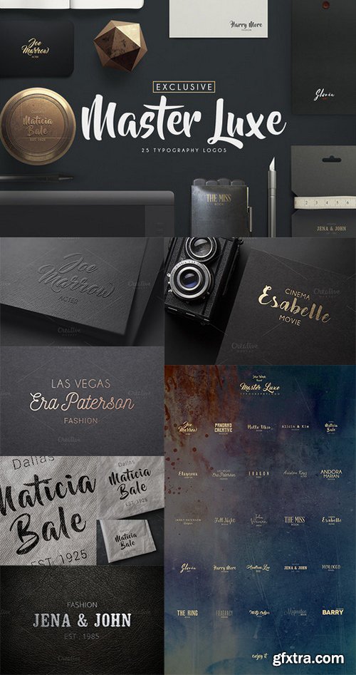 Master Luxe Typography Logos