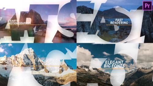 Videohive - Elegant Big Fonts Slideshow Premiere Pro - 40751795 - 40751795