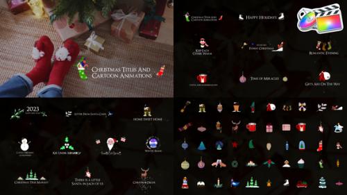 Videohive - Christmas Titles And Cartoon Animations for FCPX - 40749531 - 40749531