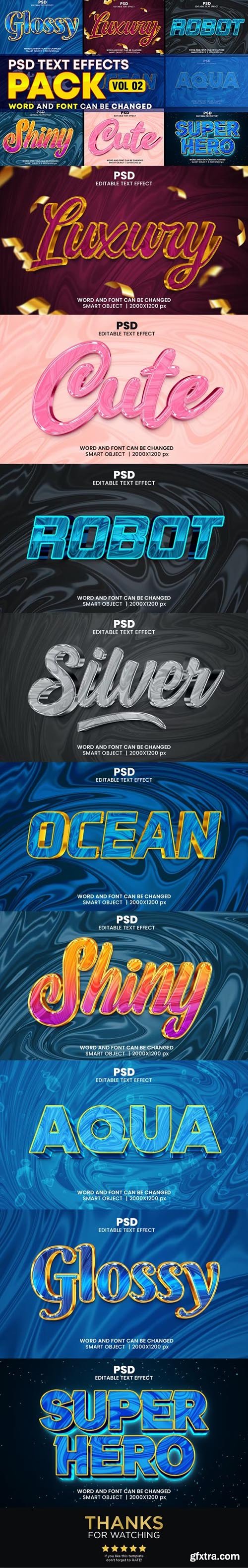 GraphicRiver - Photoshop Editable 3d Text Effect Style Pack 40275141