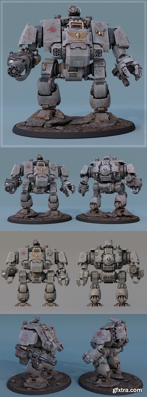 W40k space wolf dreadnought redemptor 3D MODEL