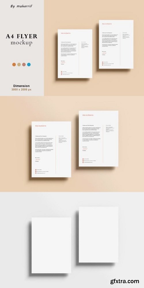 Realistic A4 Paper Mockup