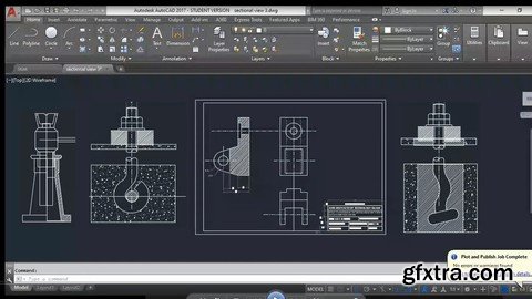 Machine Drawing through AutoCAD - An interactive approach