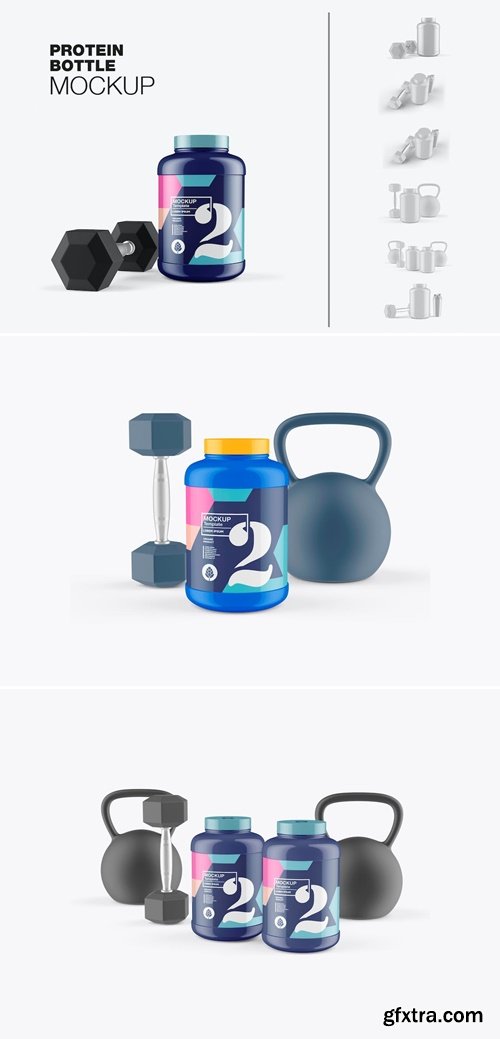 Protein Sport Bottle Mockup LE2SLYM