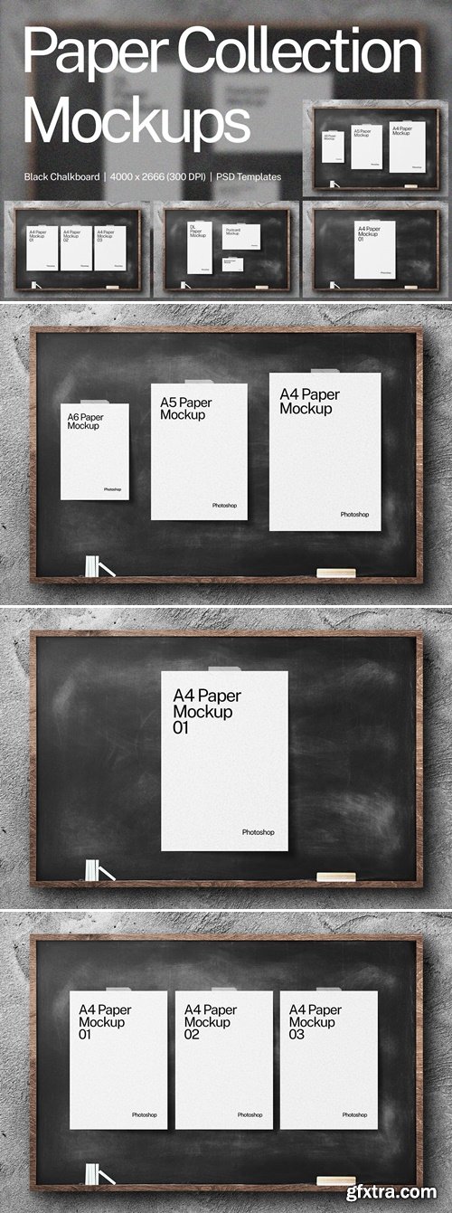 Paper Collection Mockups Z69Q4PH