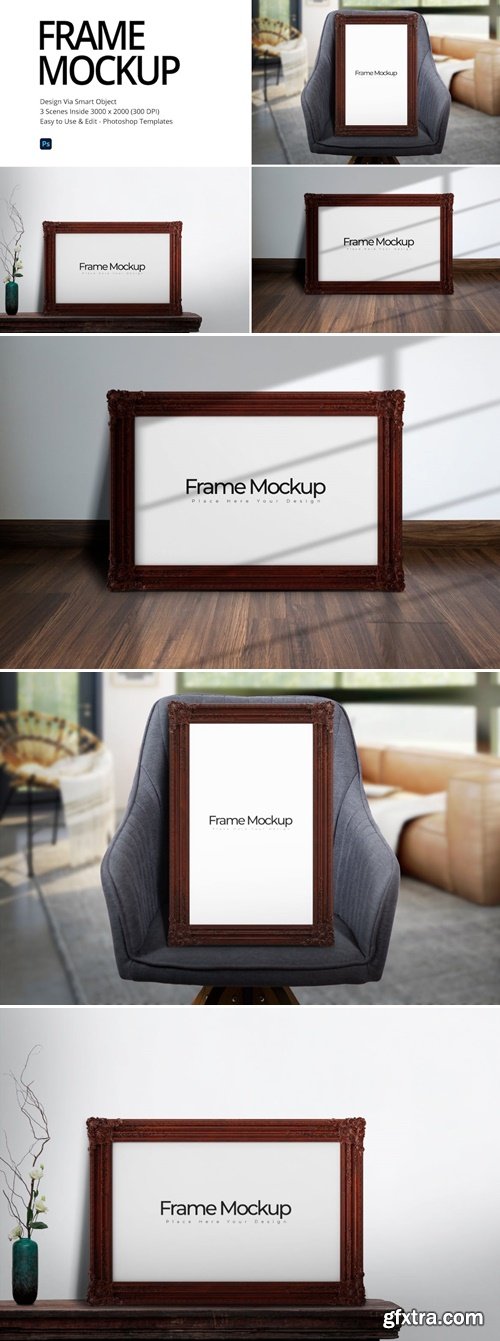 Wood Frame Mockups GAHC3DP