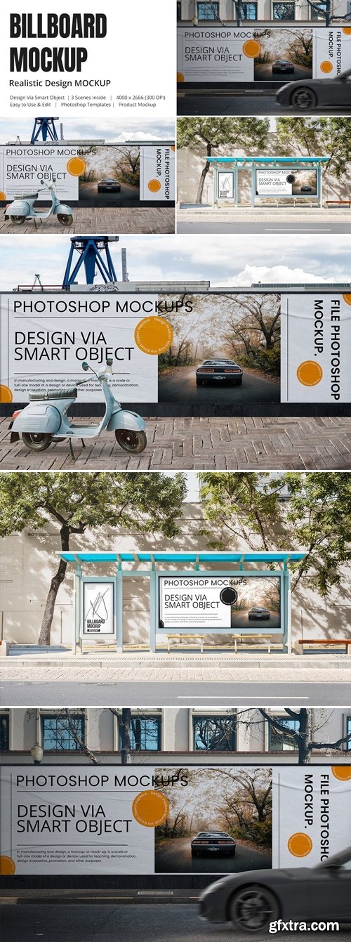 Street Billboard Mockups 7KT87CR