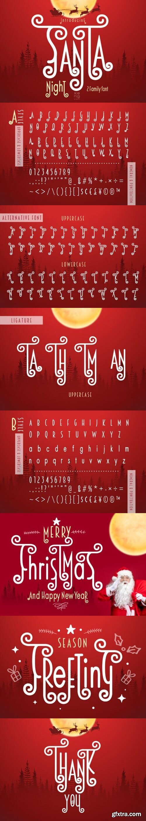 Santa Night Font