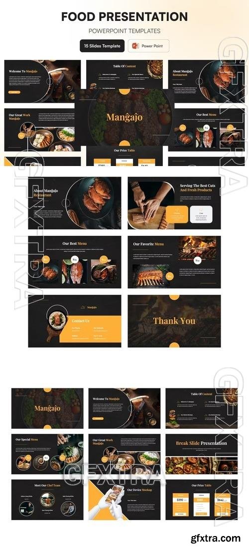 Food Presentation Template Powerpoint VR9LBGR