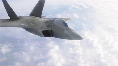 Videohive - F35 Combat Jet Fighter Aircraft Flying In The Sky - 40791498 - 40791498