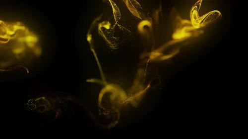 Videohive - Yellow Smoke Liquid Effect - 40020936 - 40020936