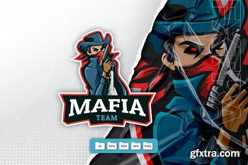 Mafia Mascot Logo Design