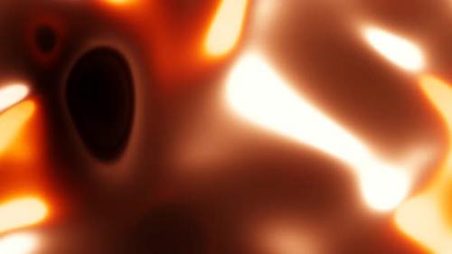 Videohive - abstract movement of a reflective metal or liquid from planes flowing in red and orange. 3d render - 40729042 - 40729042