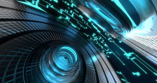 Videohive - Rotating futuristic background. - 40729049 - 40729049